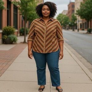 Caren Sport blouse. Size 1X.